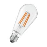 Osram LED Lamps E27 Edison Filament Clear 2.2W 470lm - 827 Extra Warm White | Replaces 40W