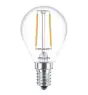 Philips Corepro LED Lustre E14 Ball Filament Clear 2W 250lm - 827 Extra Warm White | Replaces 25W